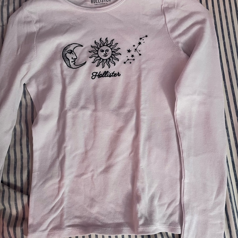 Hollister White Long Sleeve Tee